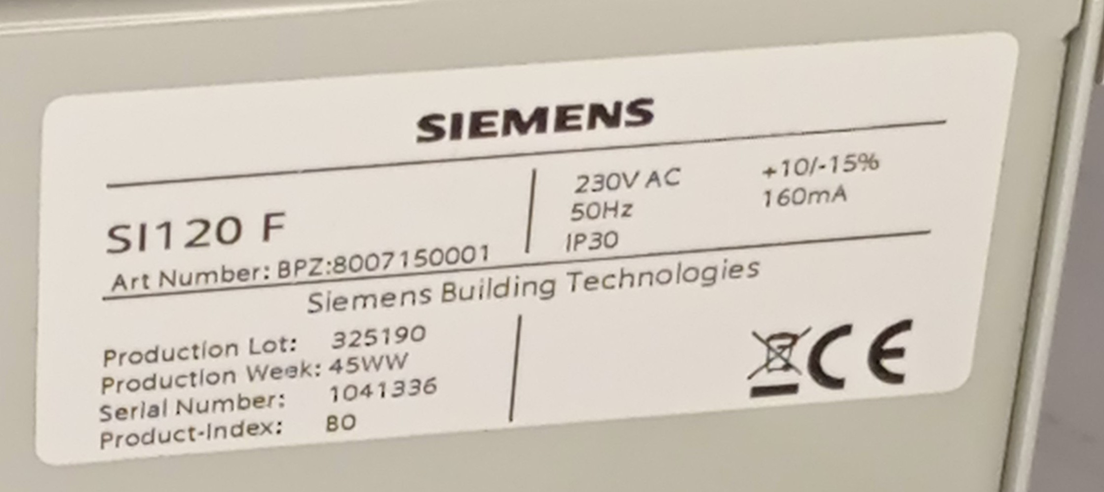 FICHE-PROD-Centrale-dalarme-SIEMENS-SI120F