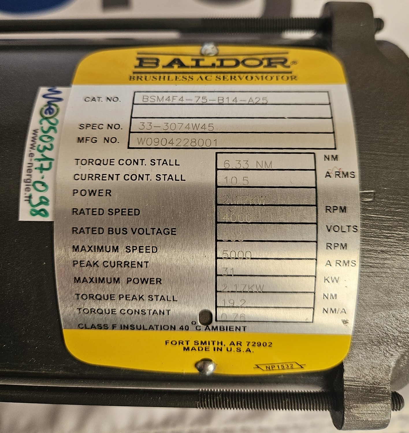 Moteur-Baldor-BSM4F4-75-B14-A25-2