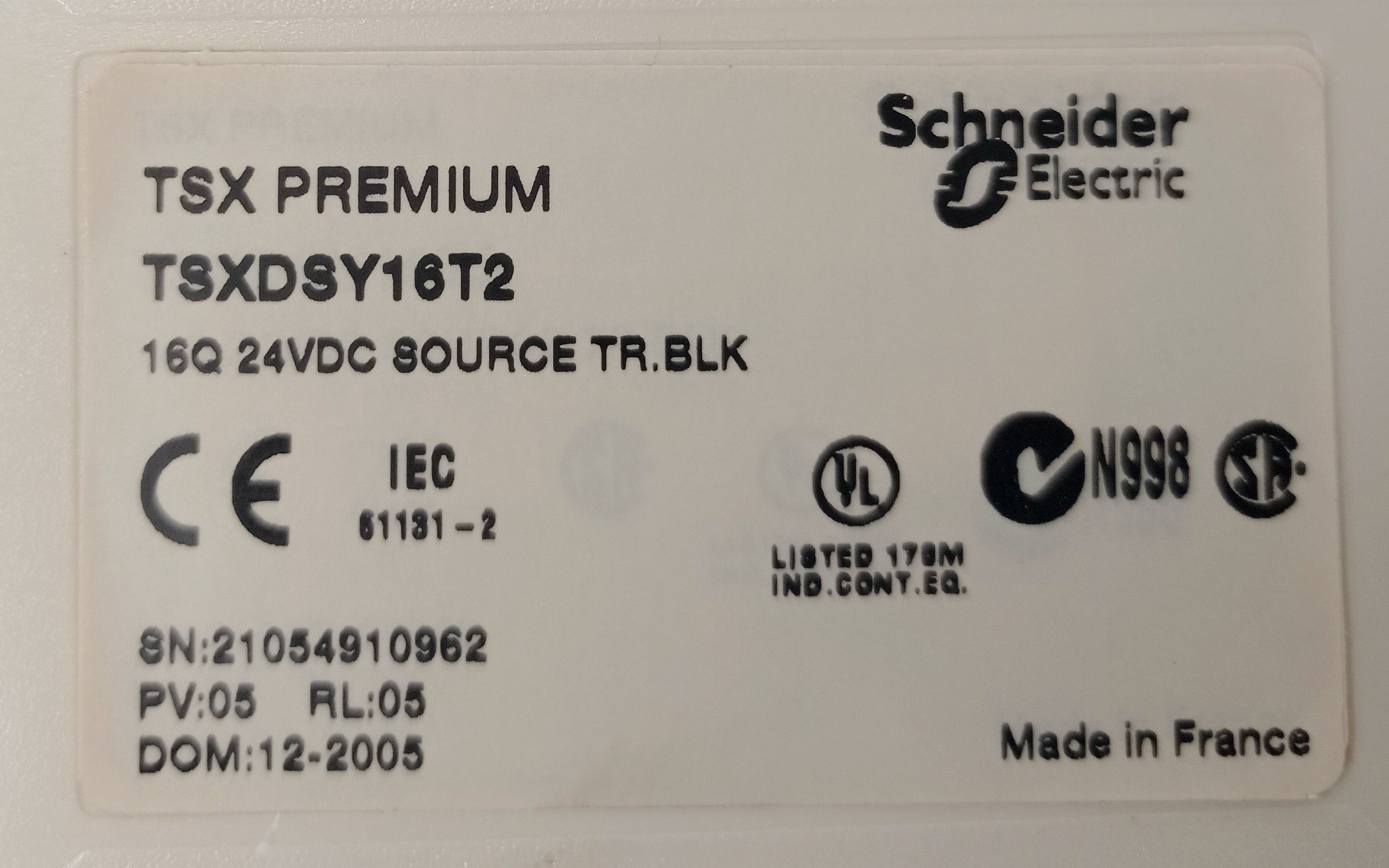 FICHE-PROD.-TSX-PREMIUM-TSXDSY16T2-SCHNEIDER-ELECTRIC